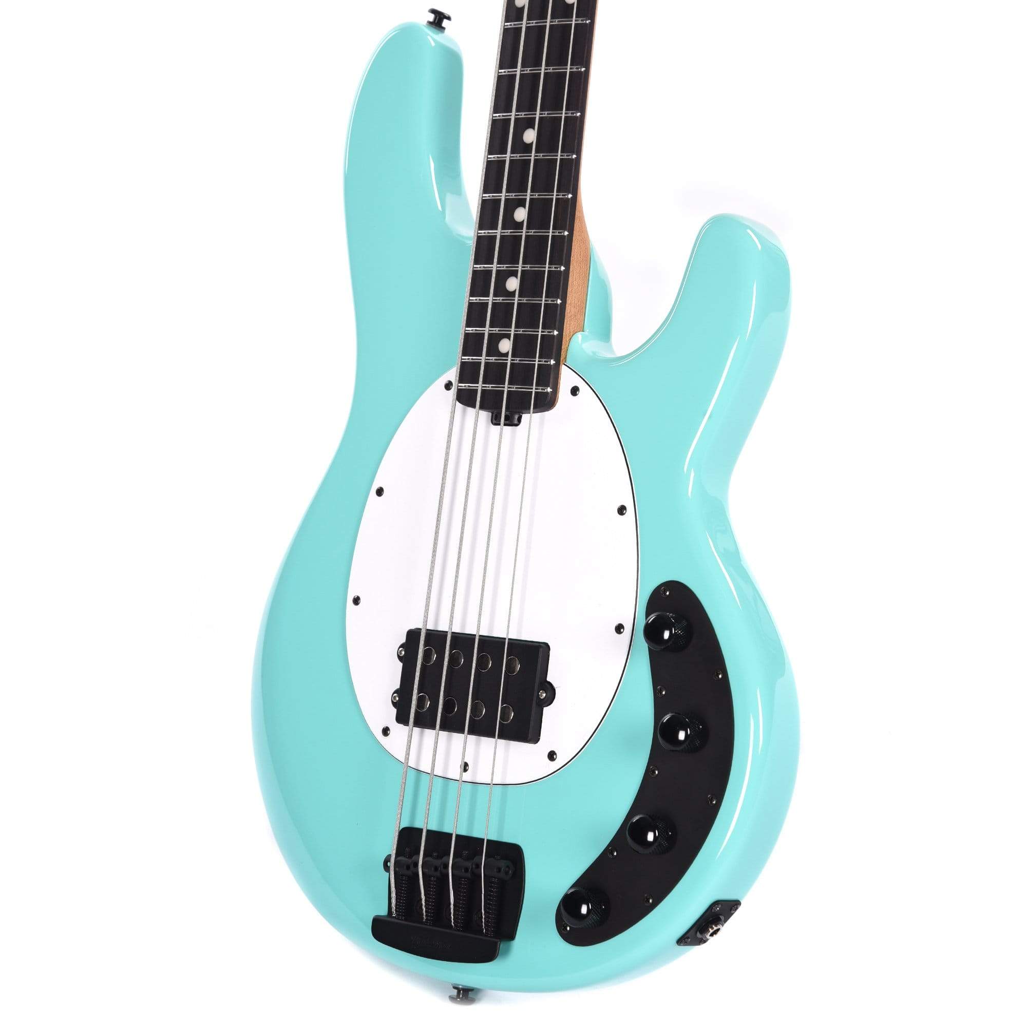Music Man StingRay 4 Special H Cruz Teal Ebony Fingerboard w/White Pickguard Bass Guitars / 4-String