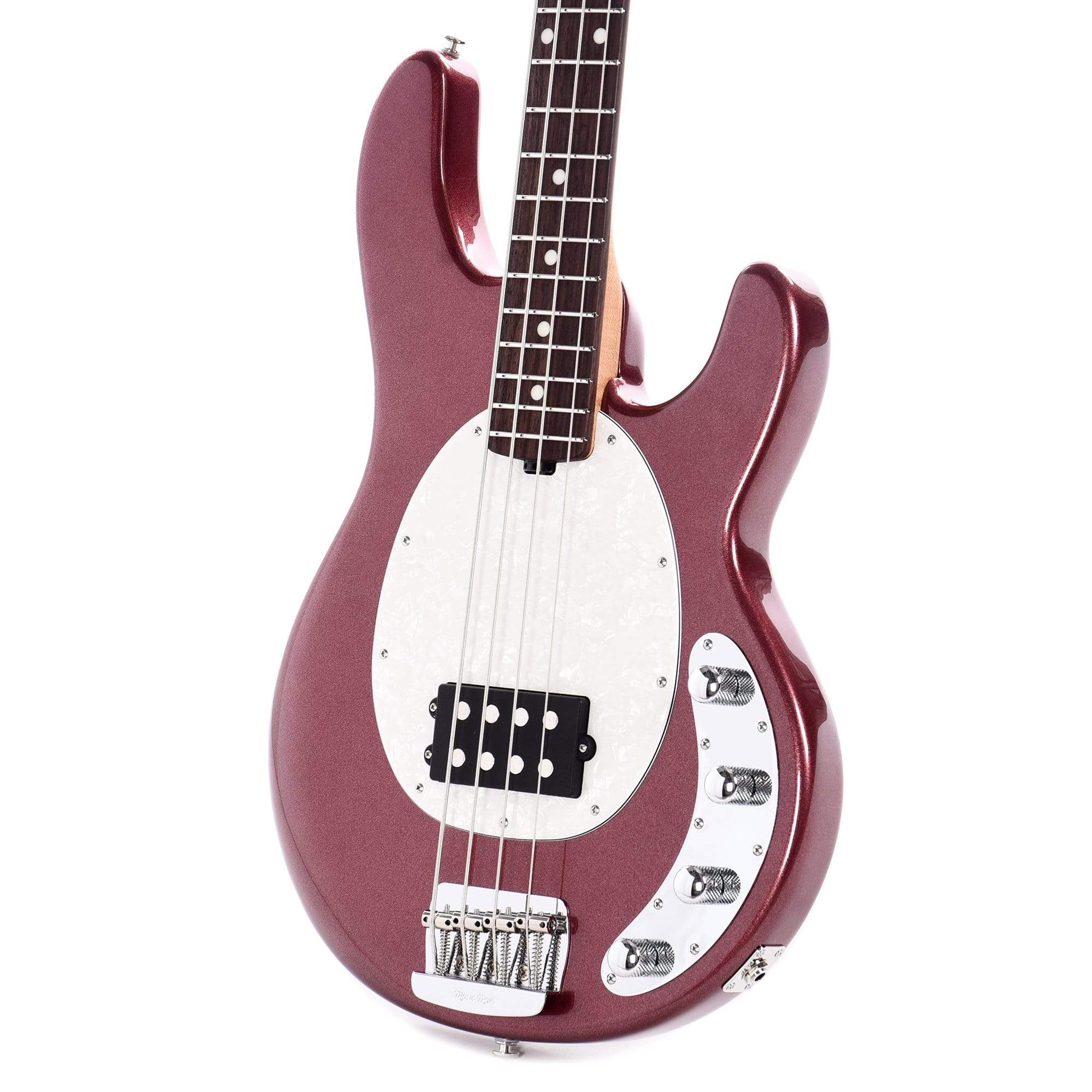 Music Man StingRay 4 Special H Maroon Mist w/White Pearloid Pickguard Bass Guitars / 4-String