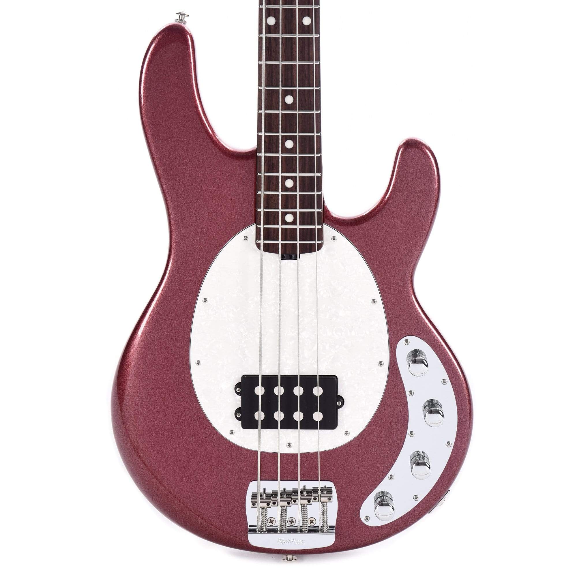 Music Man StingRay 4 Special H Maroon Mist w/White Pearloid Pickguard Bass Guitars / 4-String
