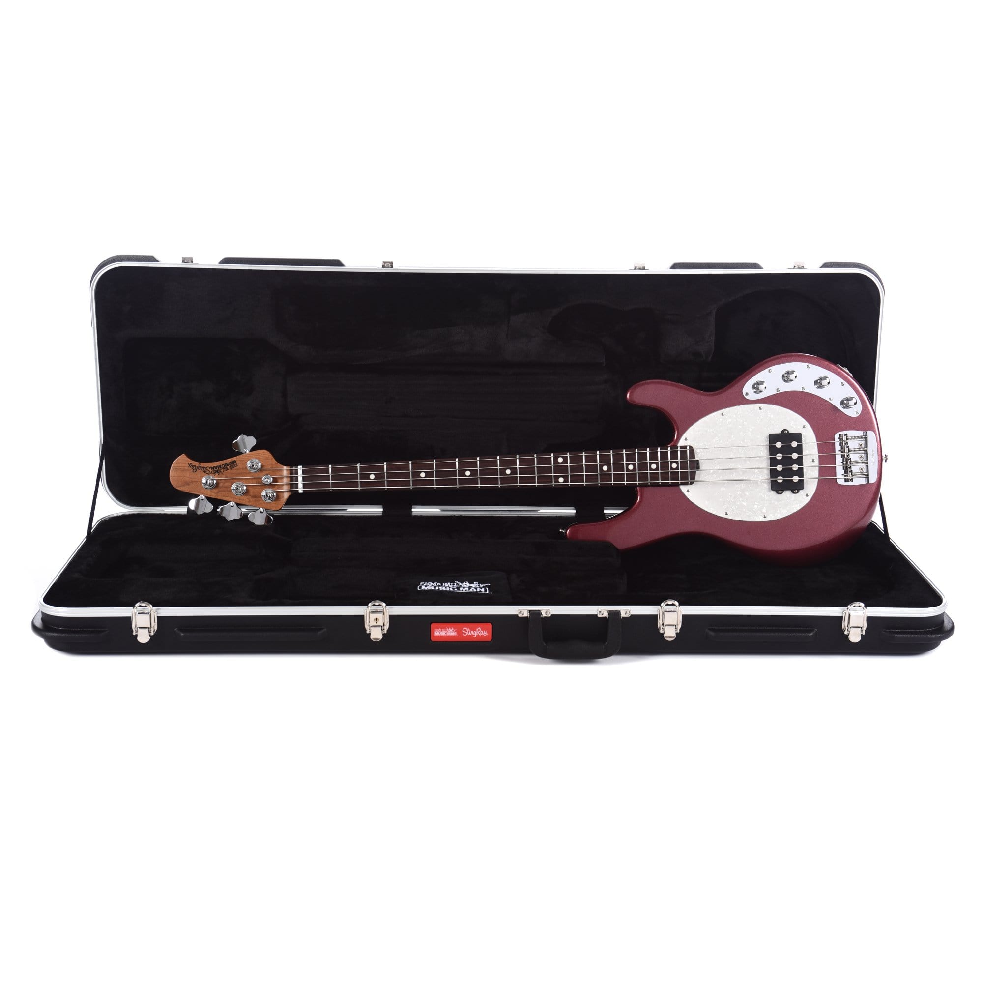 Music Man StingRay 4 Special H Maroon Mist w/White Pearloid Pickguard Bass Guitars / 4-String