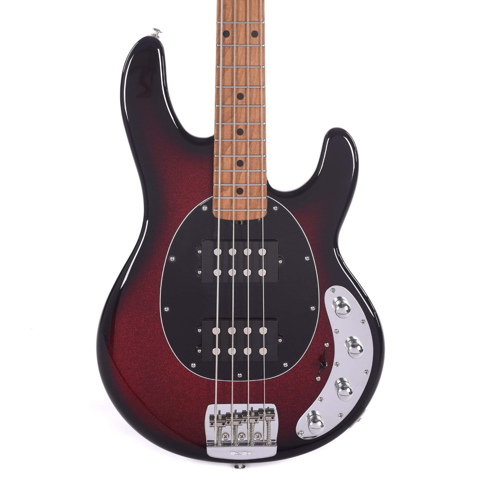 Music Man StingRay 4 Special HH Burnt Apple w/Black Pickguard Bass Guitars / 4-String