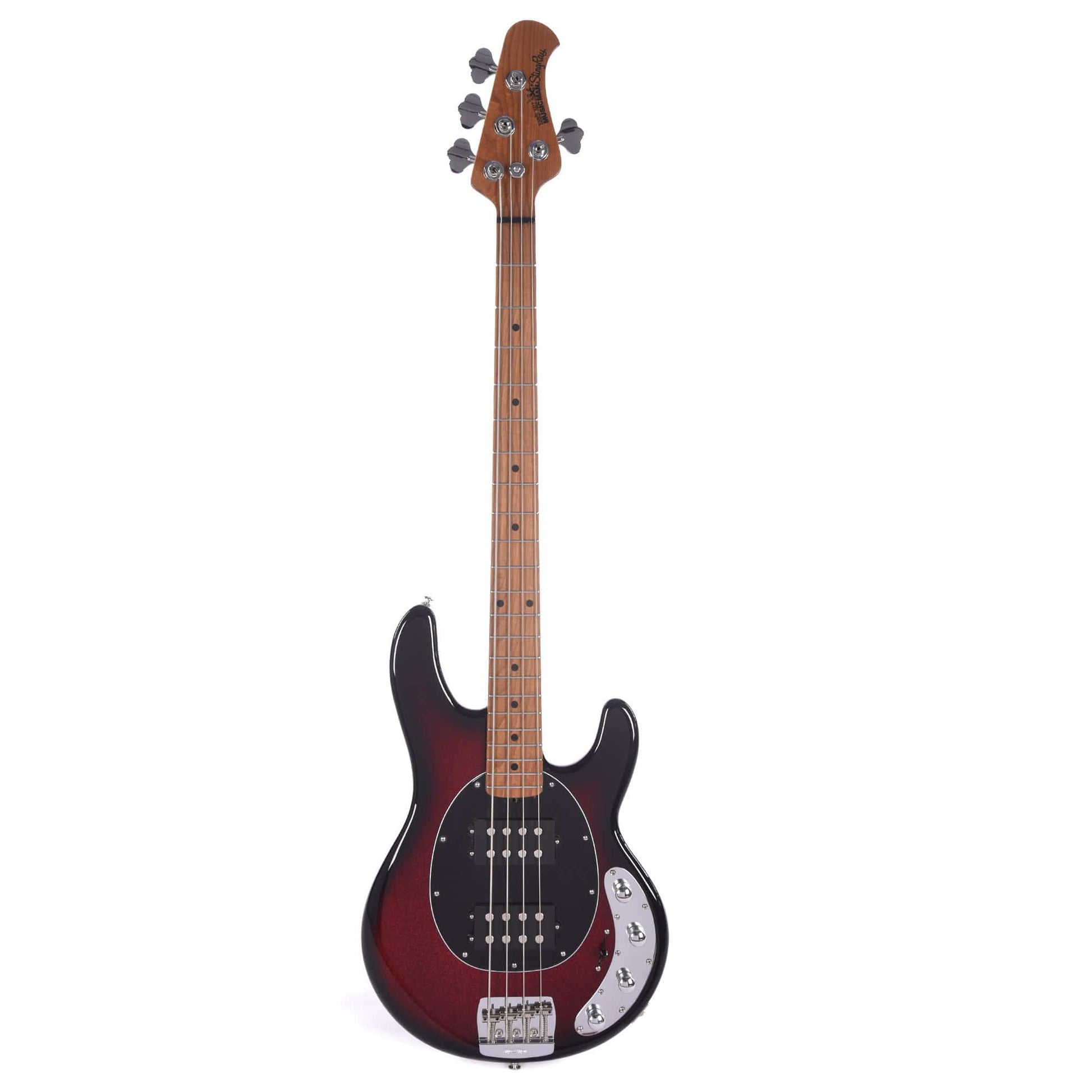 Music Man StingRay 4 Special HH Burnt Apple w/Black Pickguard Bass Guitars / 4-String