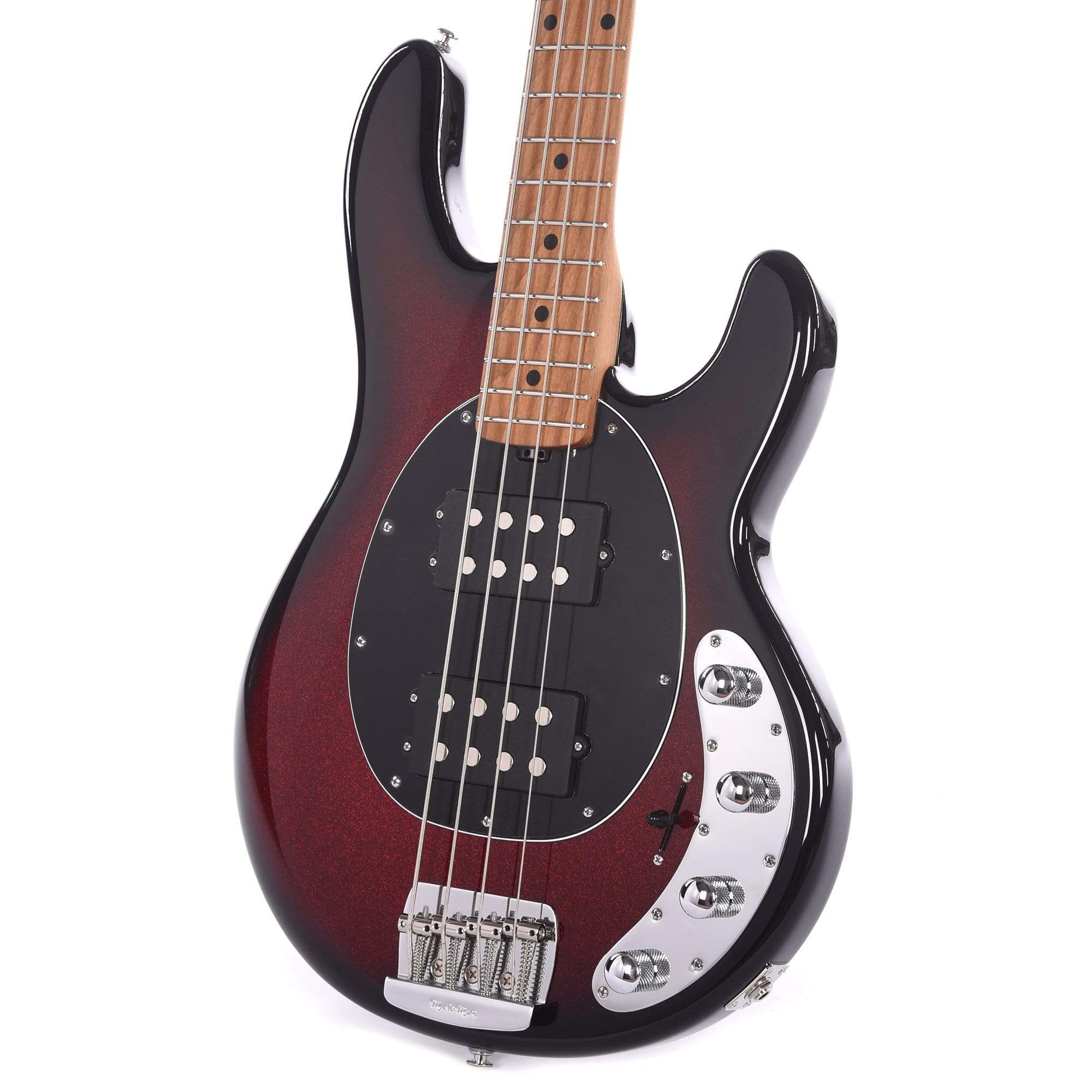 Music Man StingRay 4 Special HH Burnt Apple w/Black Pickguard Bass Guitars / 4-String