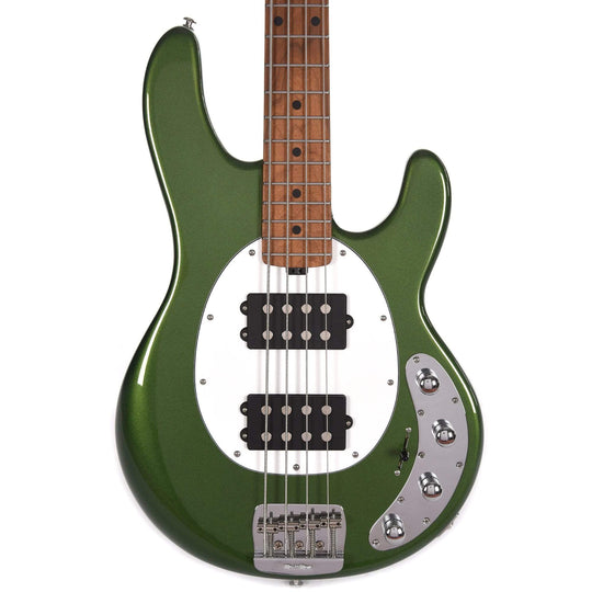 Music Man StingRay 4 Special HH Charging Green w/White Pickguard Bass Guitars / 4-String