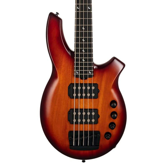 Music Man BFR Bongo 5 HH Bass Satin Honey Burst Bass Guitars / 5-String or More