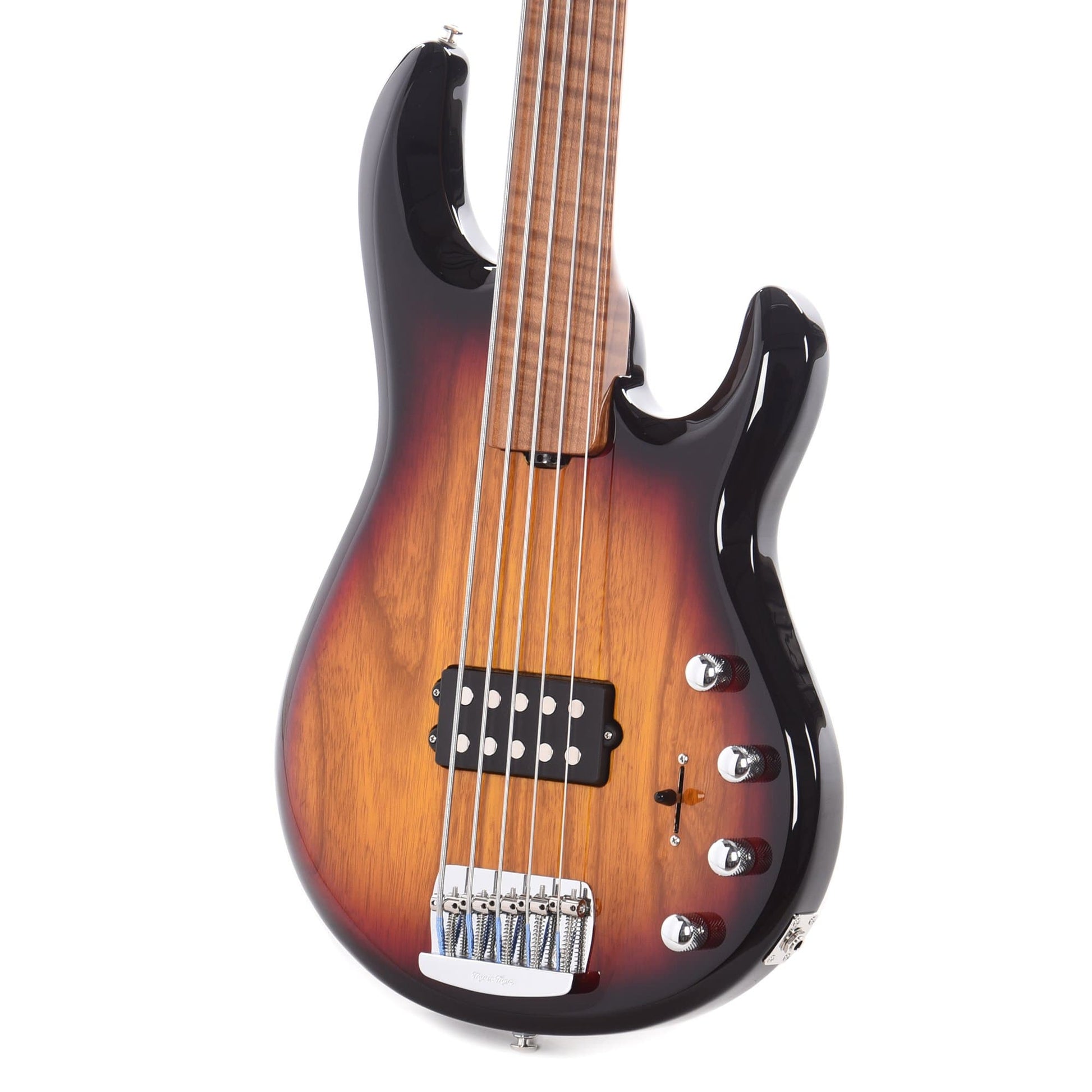 Music Man BFR StingRay 5 Fretless Bass Vintage Sierra Burst w/Roasted Figured Maple Neck Bass Guitars / 5-String or More
