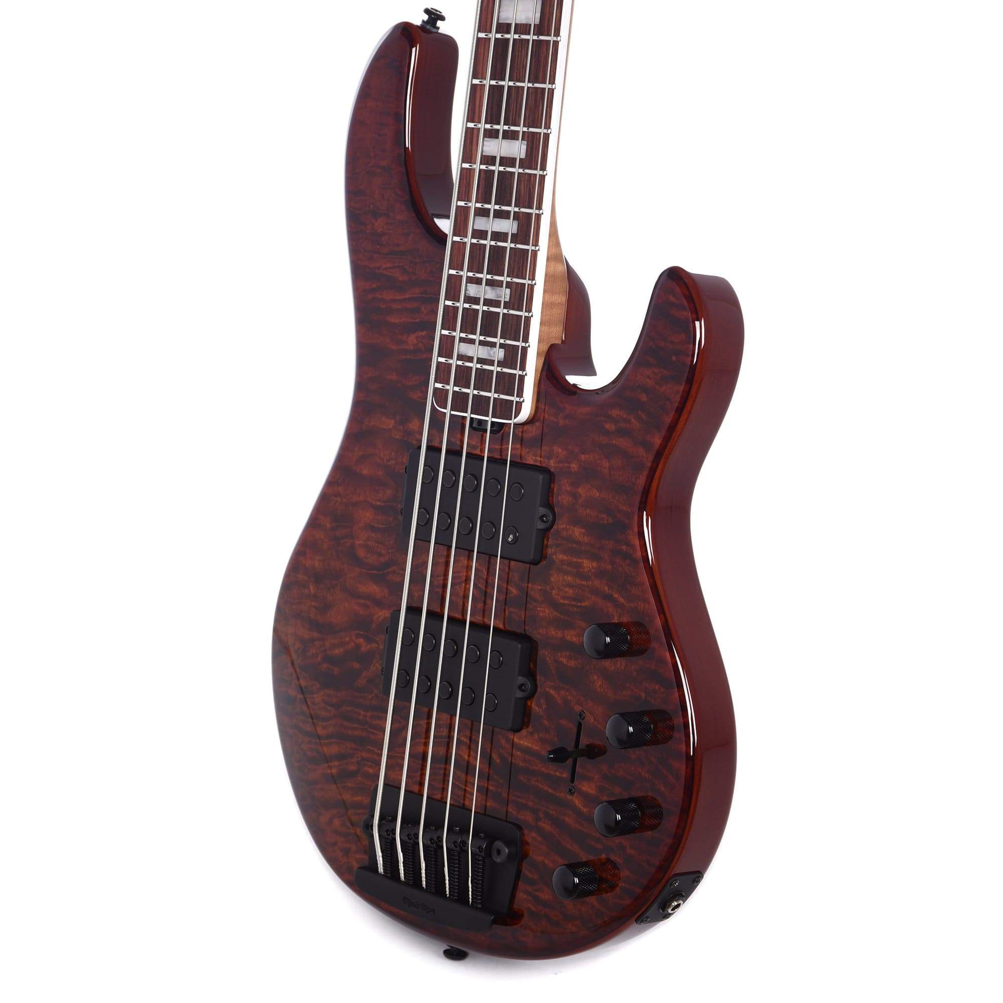 Music Man BFR StingRay Special 5 HH Giants Orange Quilt Bass Guitars / 5-String or More