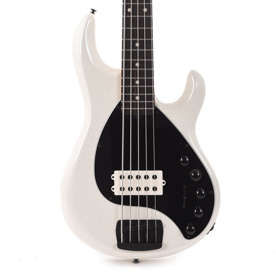 Music Man DarkRay 5 White Sparkle Bass Guitars / 5-String or More