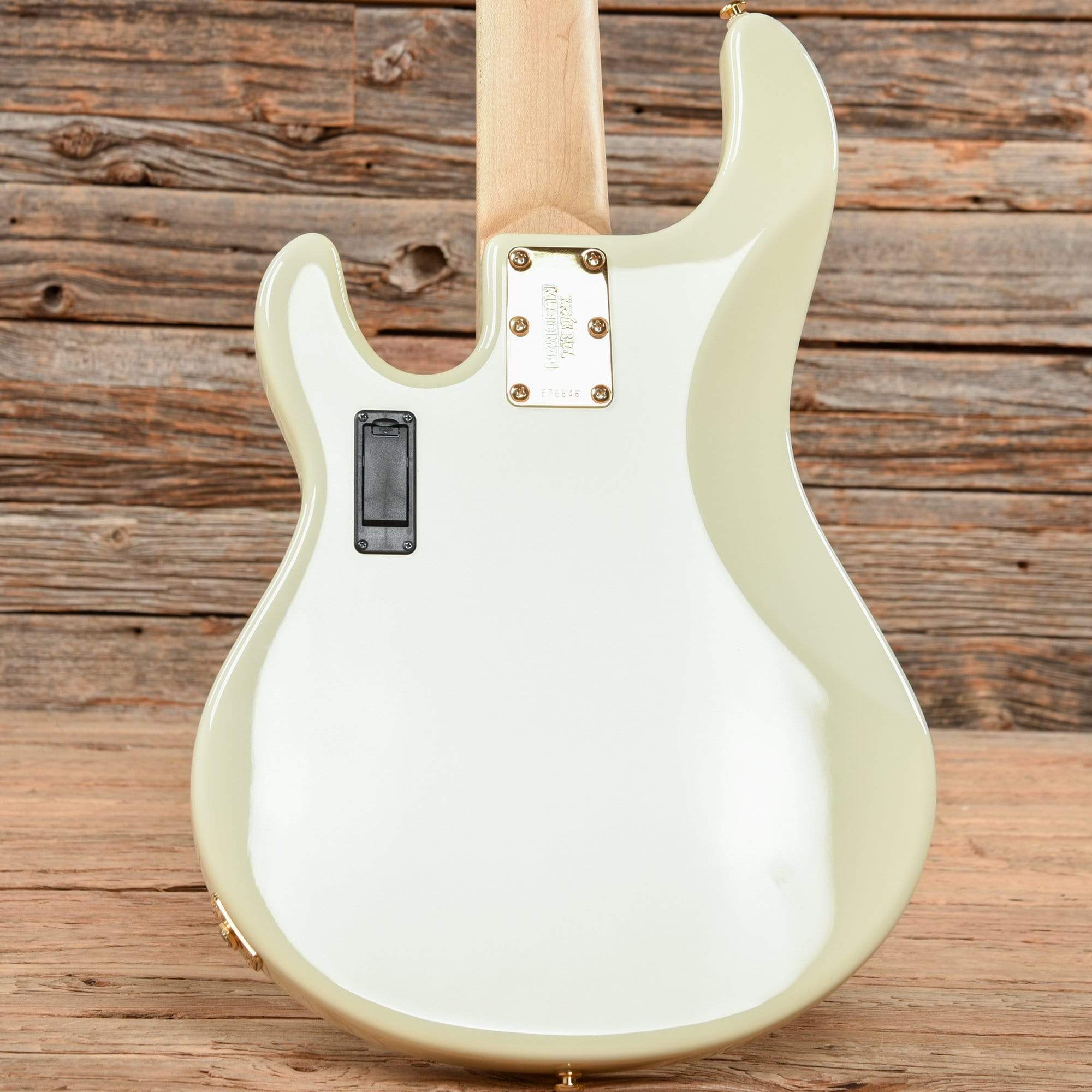 Music Man StingRay 5 HH Ivory White w/Gold Hardware 2010 Bass Guitars / 5-String or More