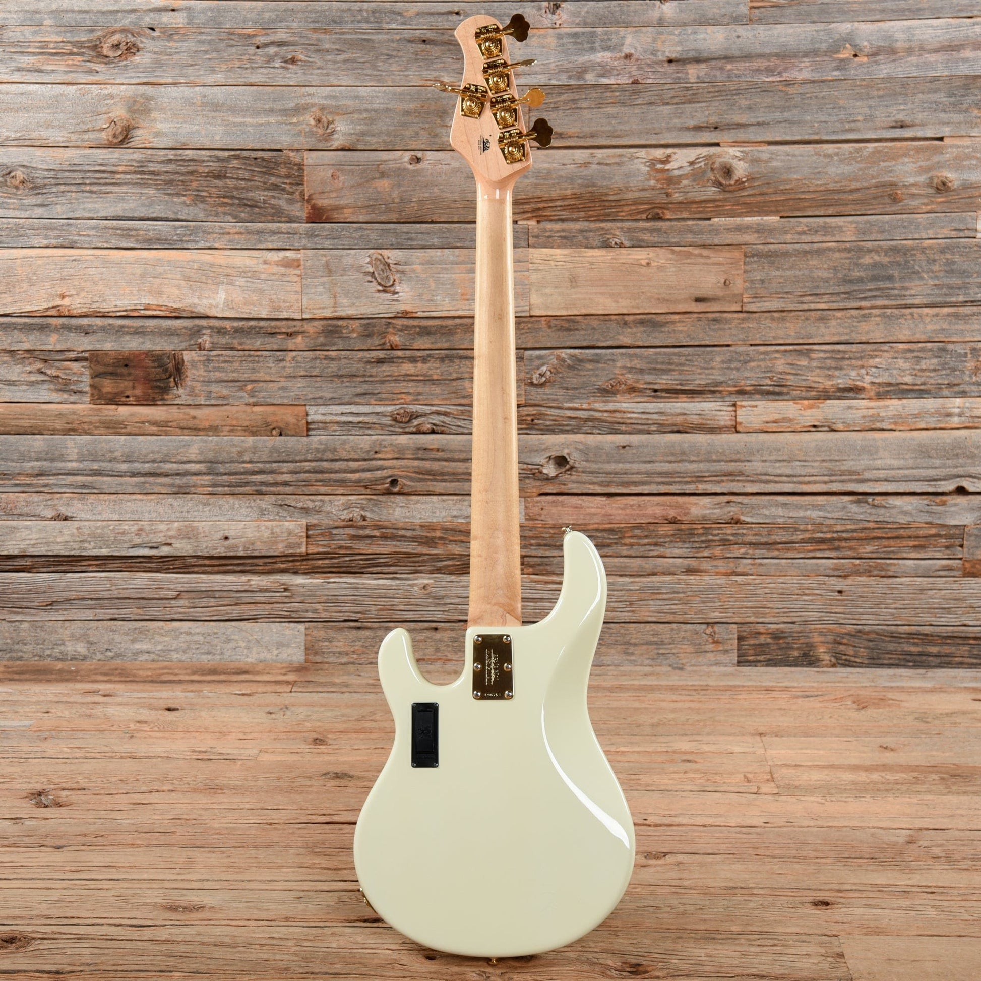 Music Man StingRay 5 HH Ivory White w/Gold Hardware 2016 Bass Guitars / 5-String or More