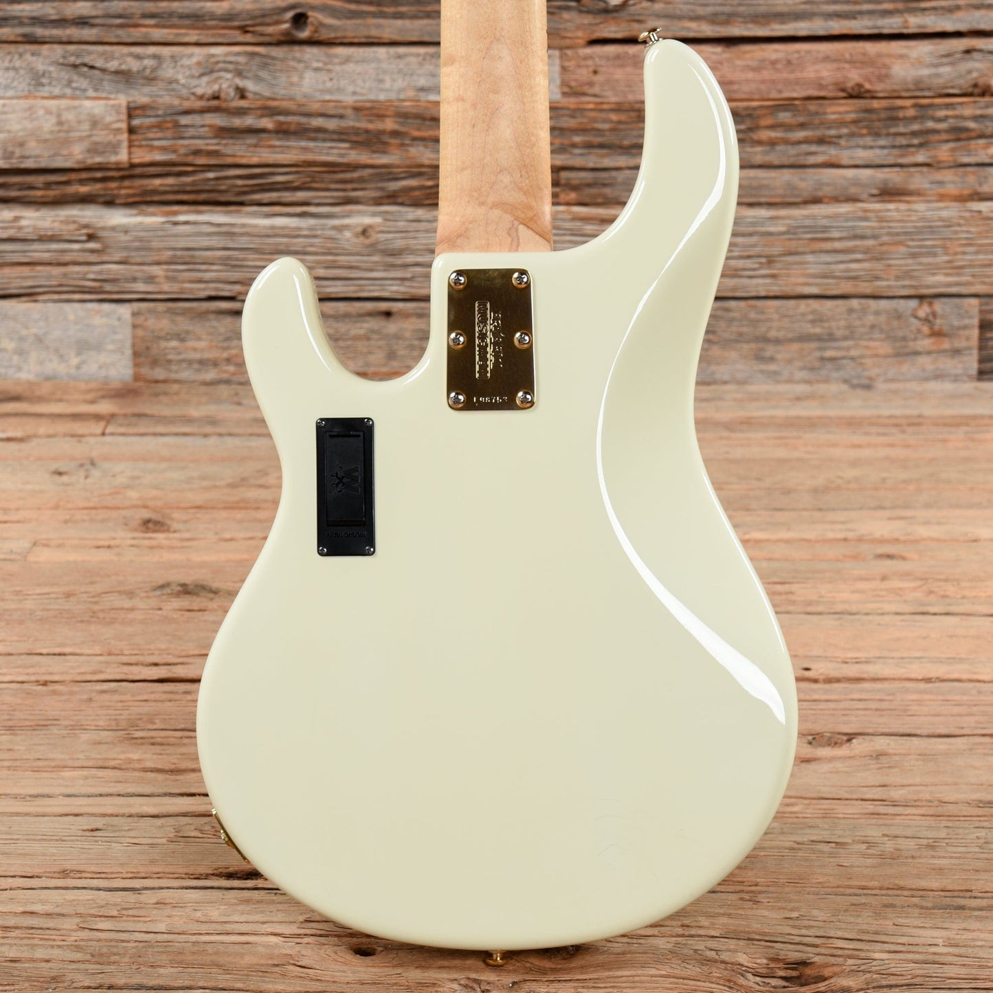 Music Man StingRay 5 HH Ivory White w/Gold Hardware 2016 Bass Guitars / 5-String or More