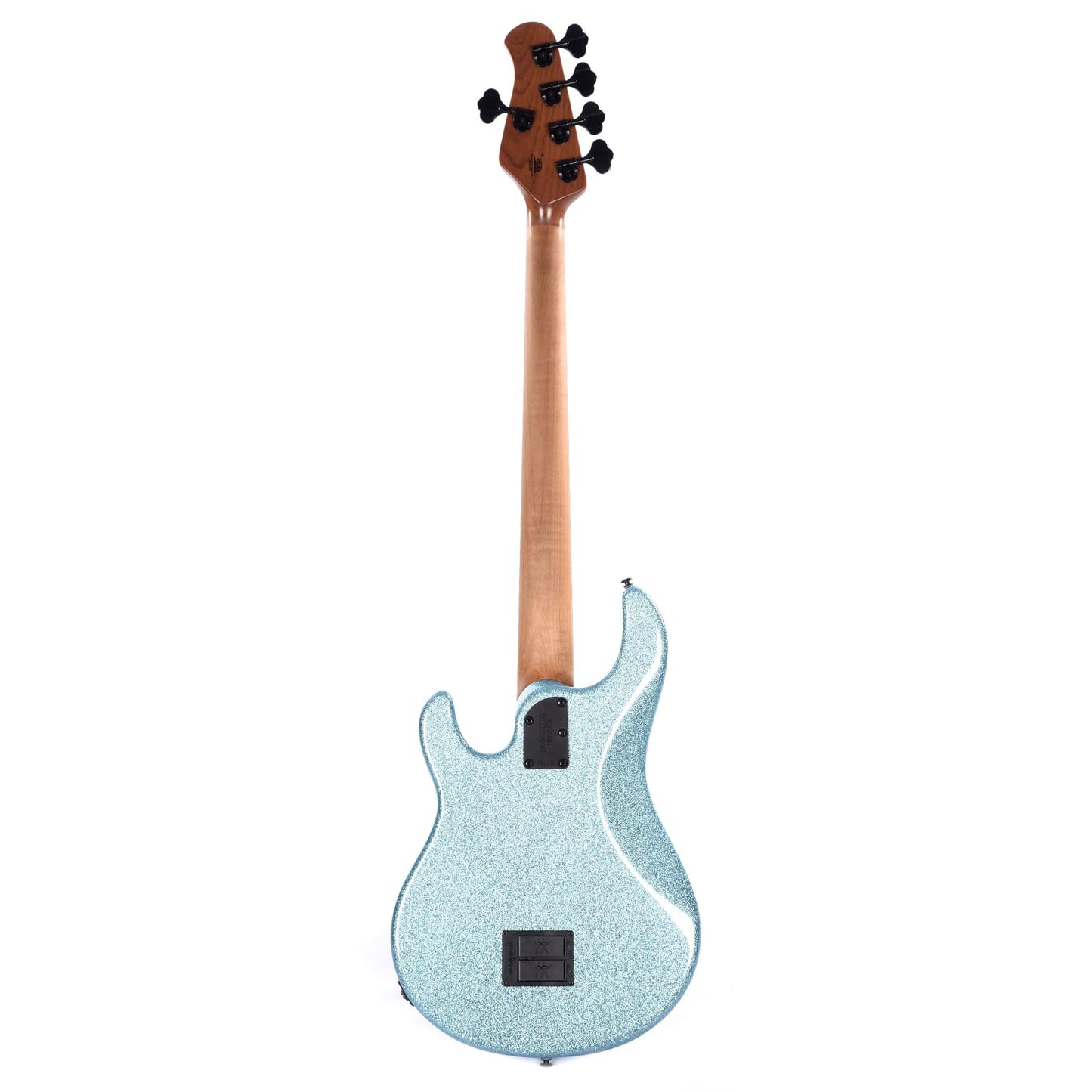 Music Man StingRay 5 Special H Aqua Sparkle Ebony Fingerboard w/Black Pickguard Bass Guitars / 5-String or More