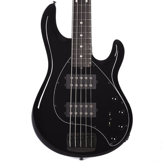 Music Man StingRay 5 Special H Jet Black Ebony Fingerboard w/Black Pickguard Bass Guitars / 5-String or More