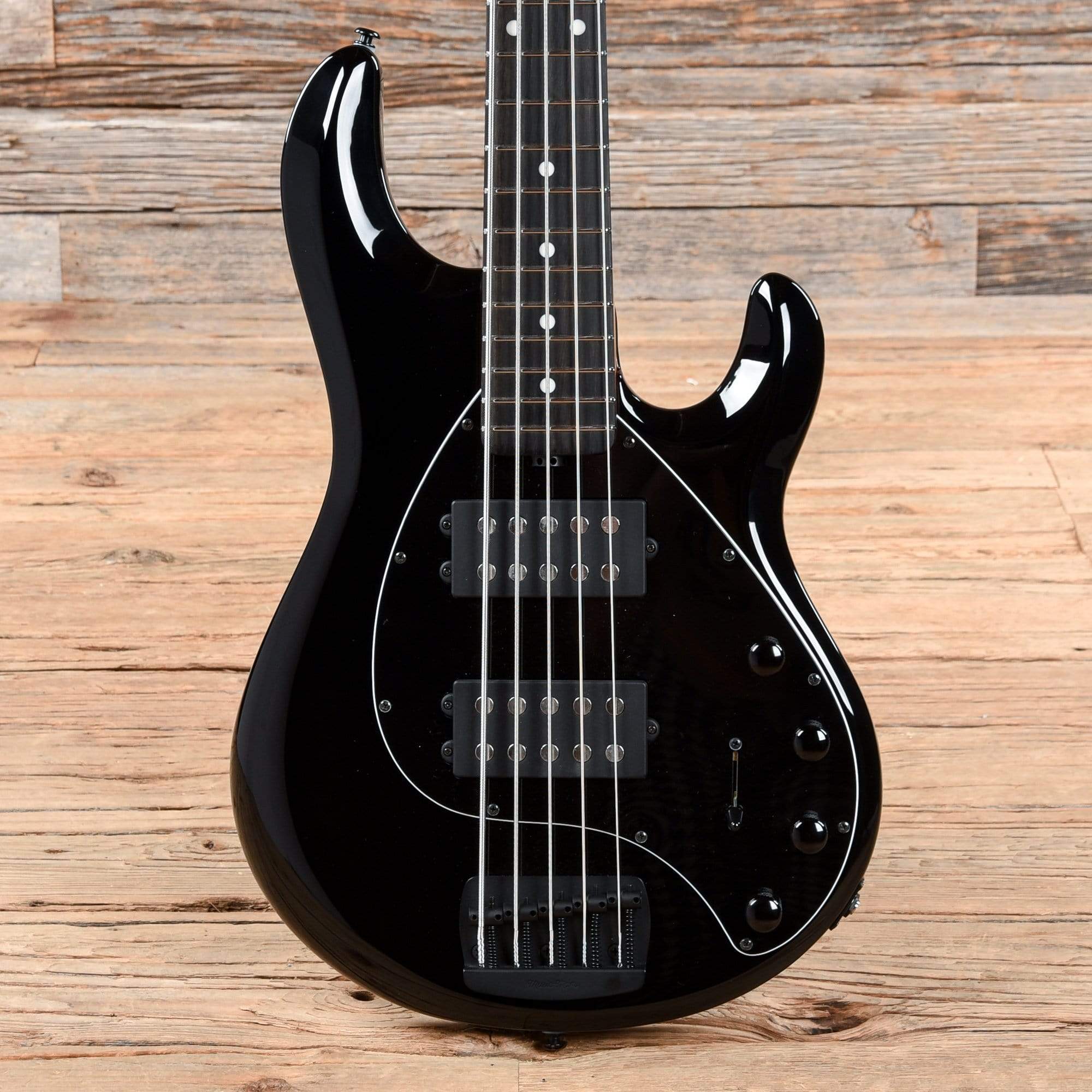 Music Man StingRay 5 Special H Jet Black Ebony Fingerboard w/Black Pickguard Bass Guitars / 5-String or More