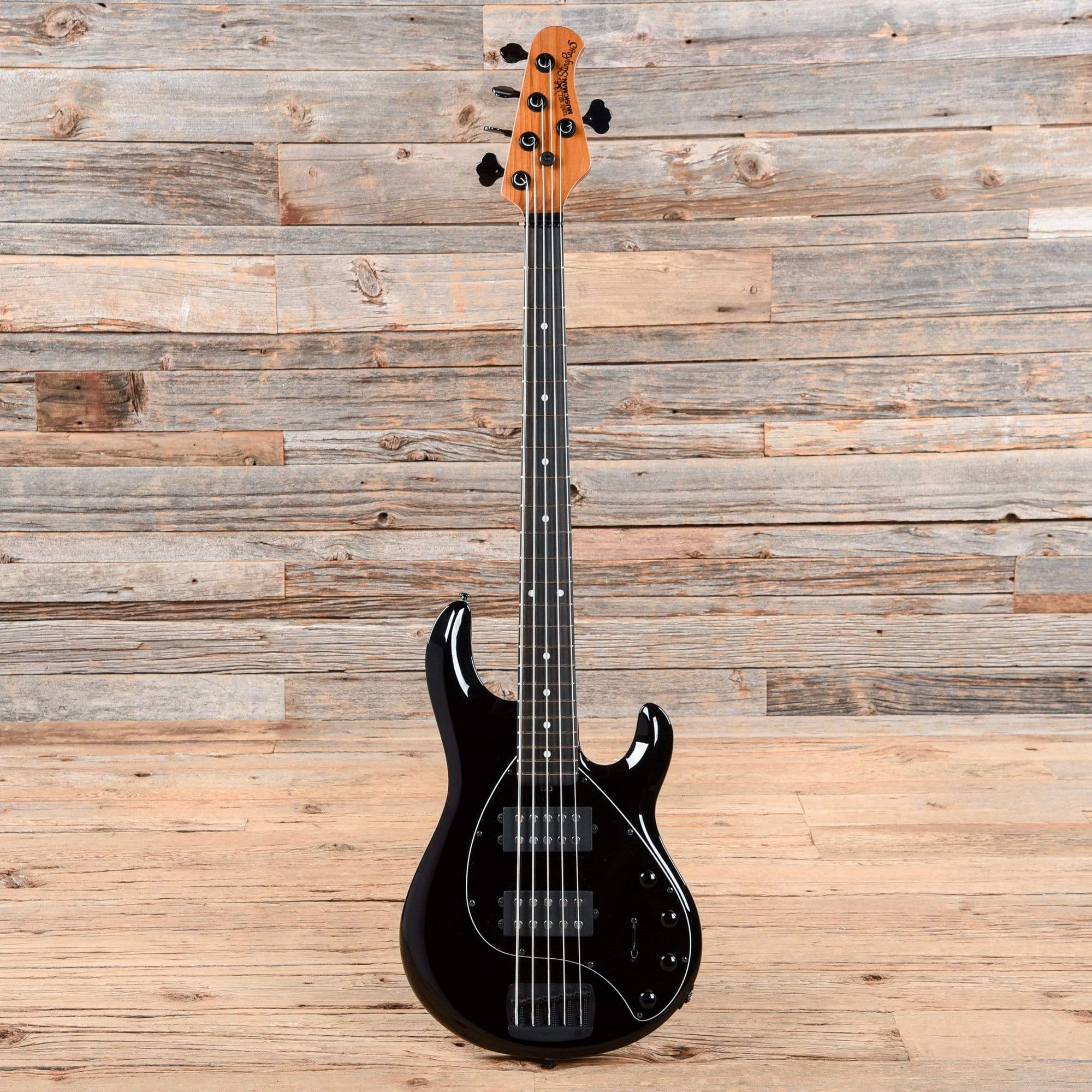Music Man StingRay 5 Special H Jet Black Ebony Fingerboard w/Black Pickguard Bass Guitars / 5-String or More