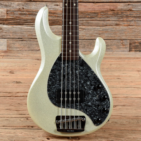 Music Man StingRay 5H Sparkle White 2001 Bass Guitars / 5-String or More