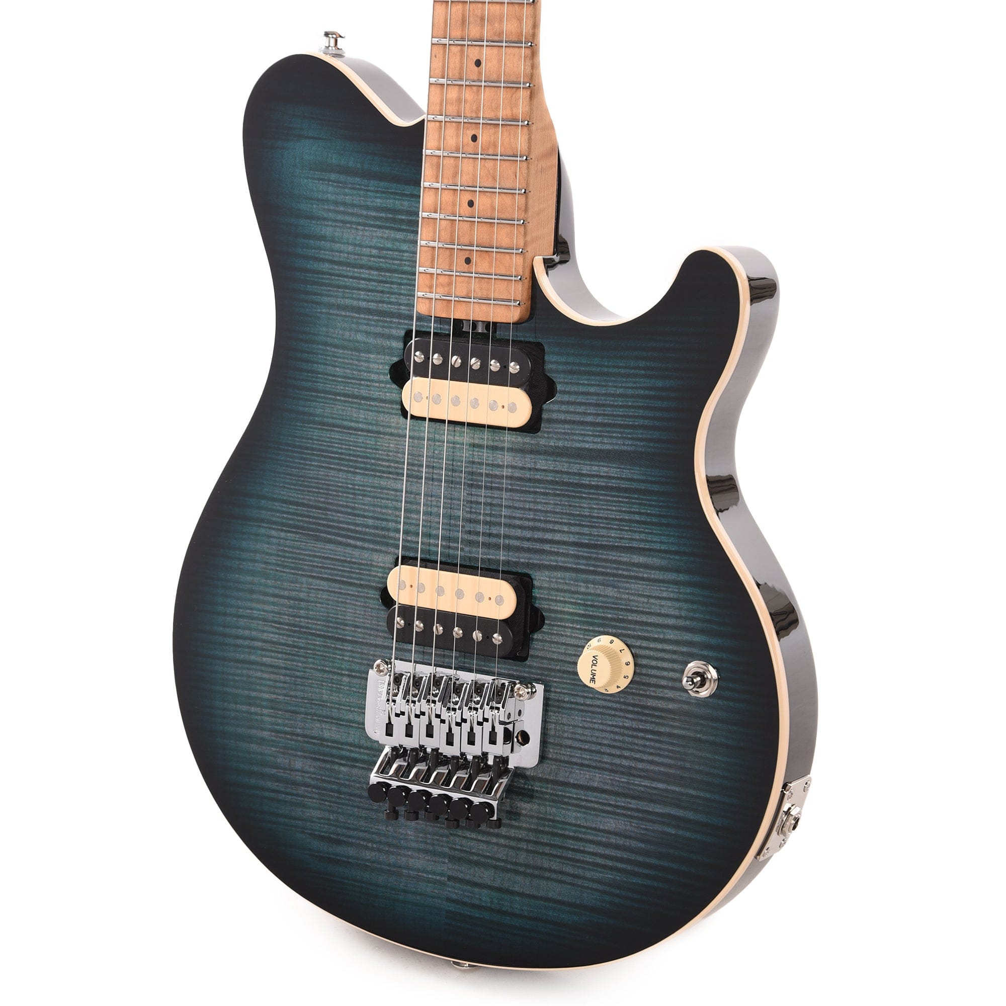 Music Man Axis Yucatan Blue Flame Electric Guitars / Solid Body