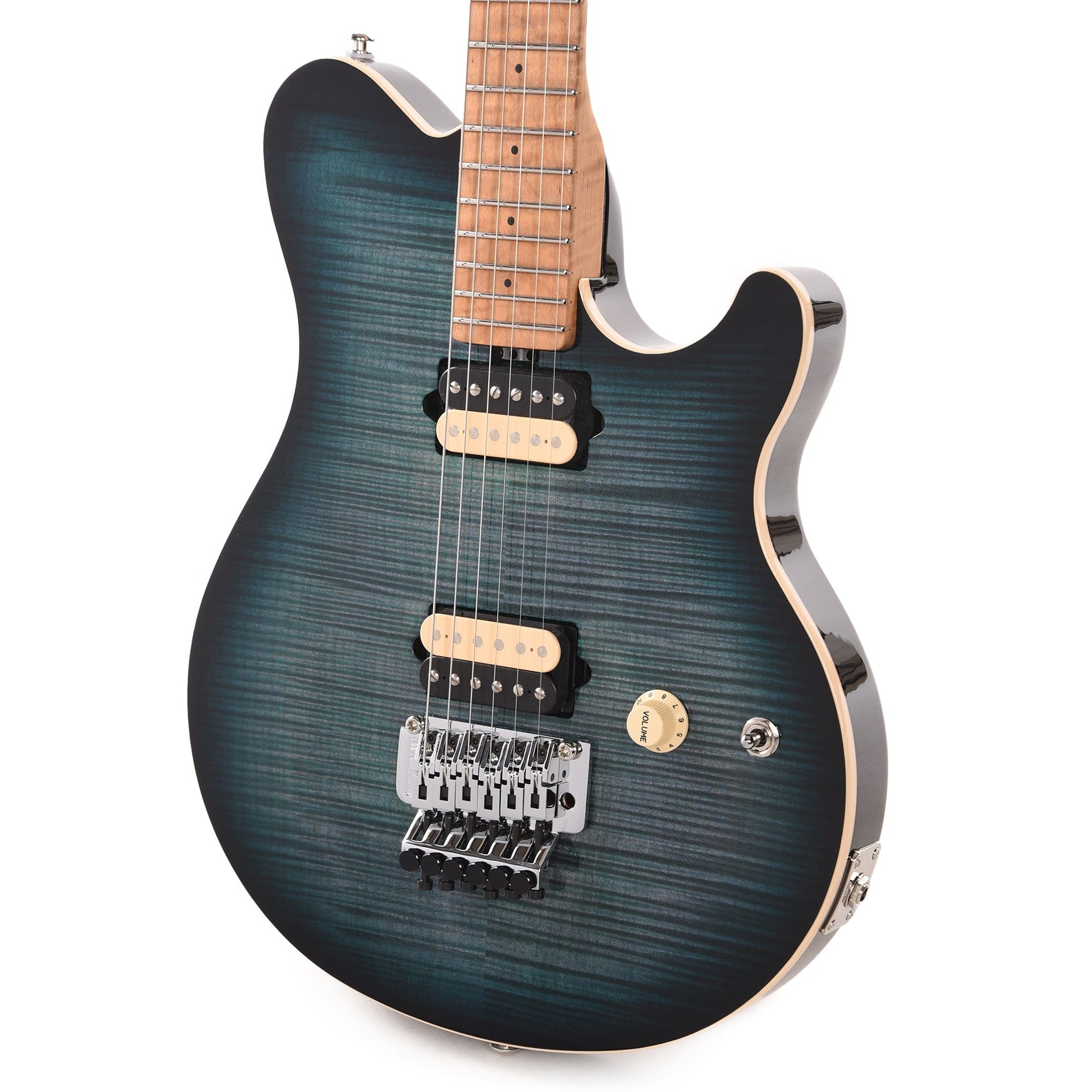 Music Man Axis Yucatan Blue Flame Electric Guitars / Solid Body