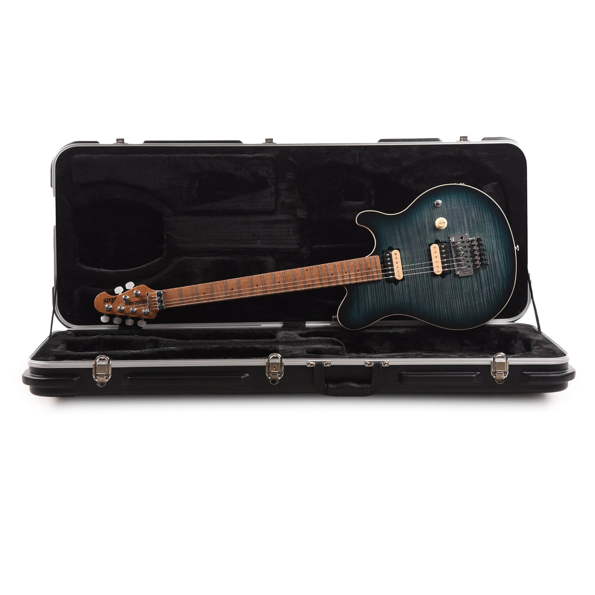 Music Man Axis Yucatan Blue Flame Electric Guitars / Solid Body