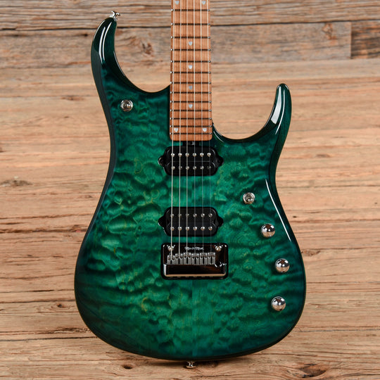 Music Man Ball Family Reserve John Petrucci Signature JP15 Teal Flame 2018 Electric Guitars / Solid Body