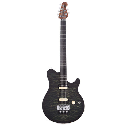 Music Man BFR Axis Predator Green Quilt Roasted Figured Maple Neck w/Ebony Fingerboard Electric Guitars / Solid Body