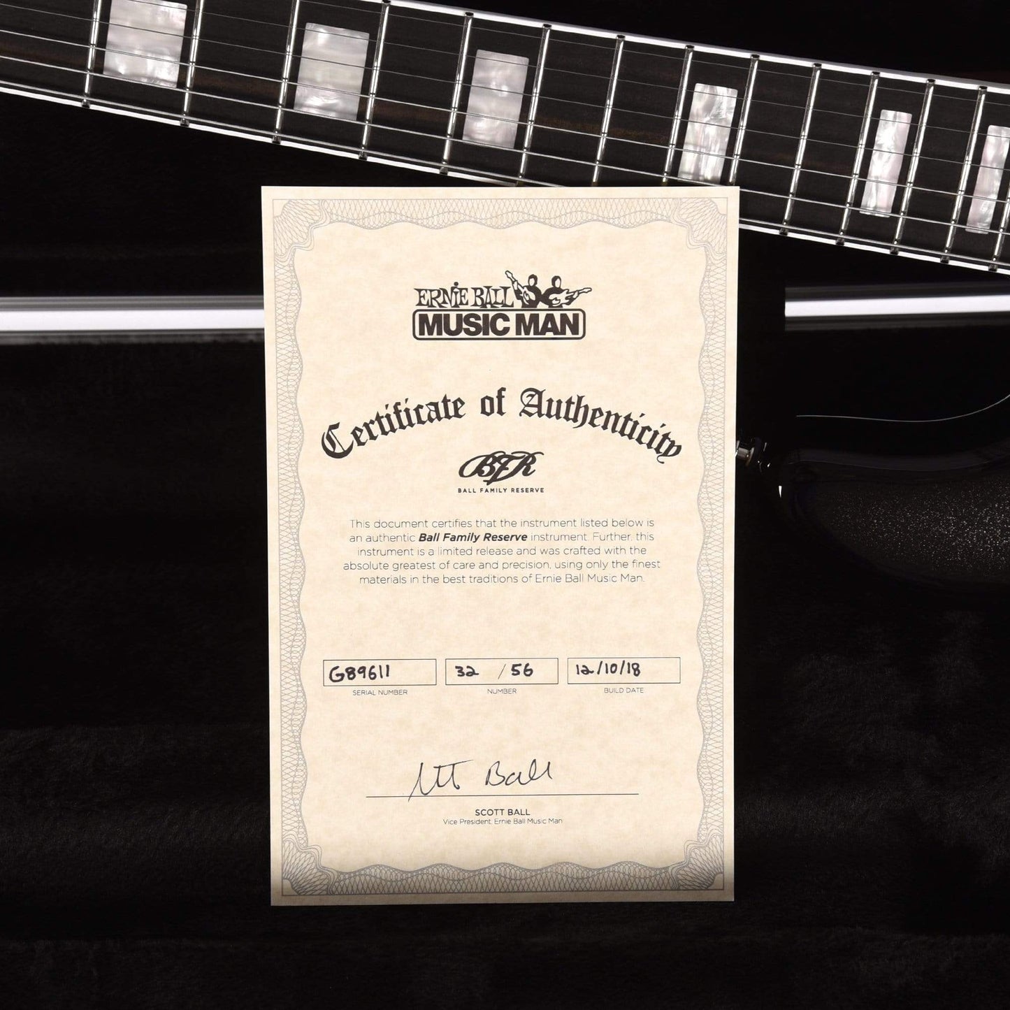 Music Man BFR Cutlass HSS Smoked Chrome w/Painted Headstock Electric Guitars / Solid Body