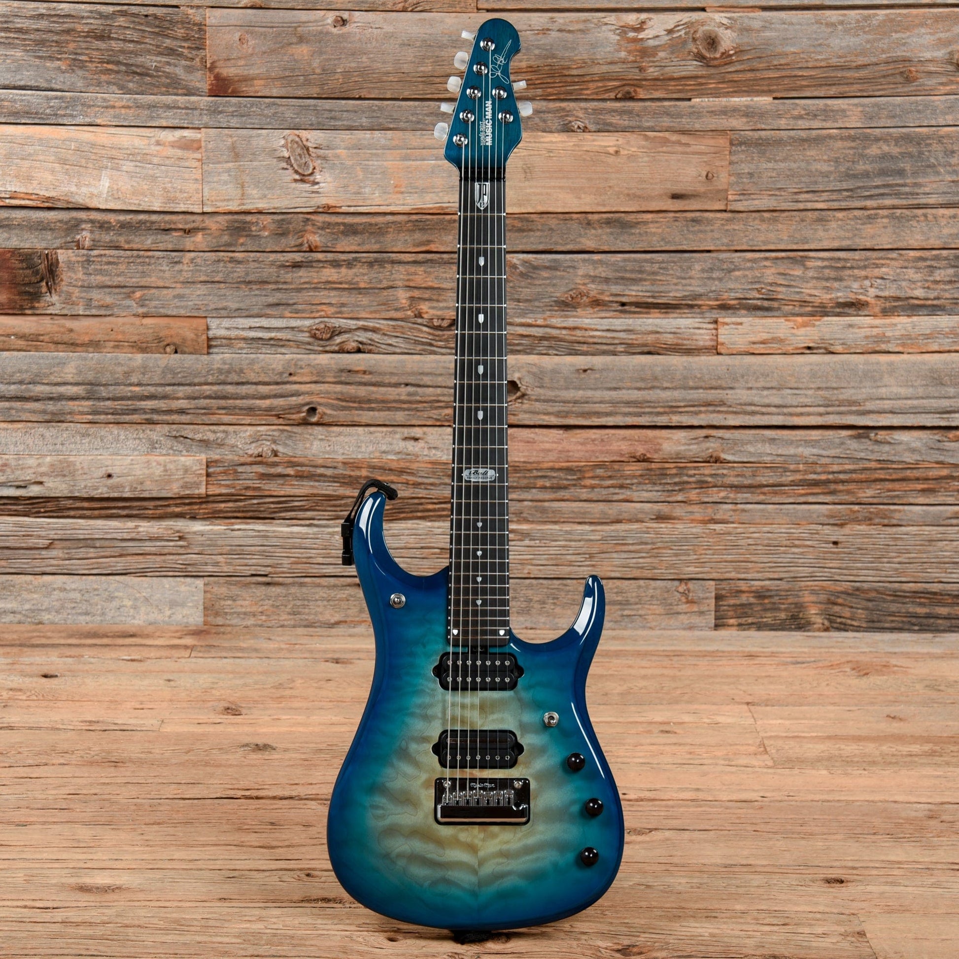 Music Man BFR JP12 7-String John Petrucci Bali Blue 2013 Electric Guitars / Solid Body