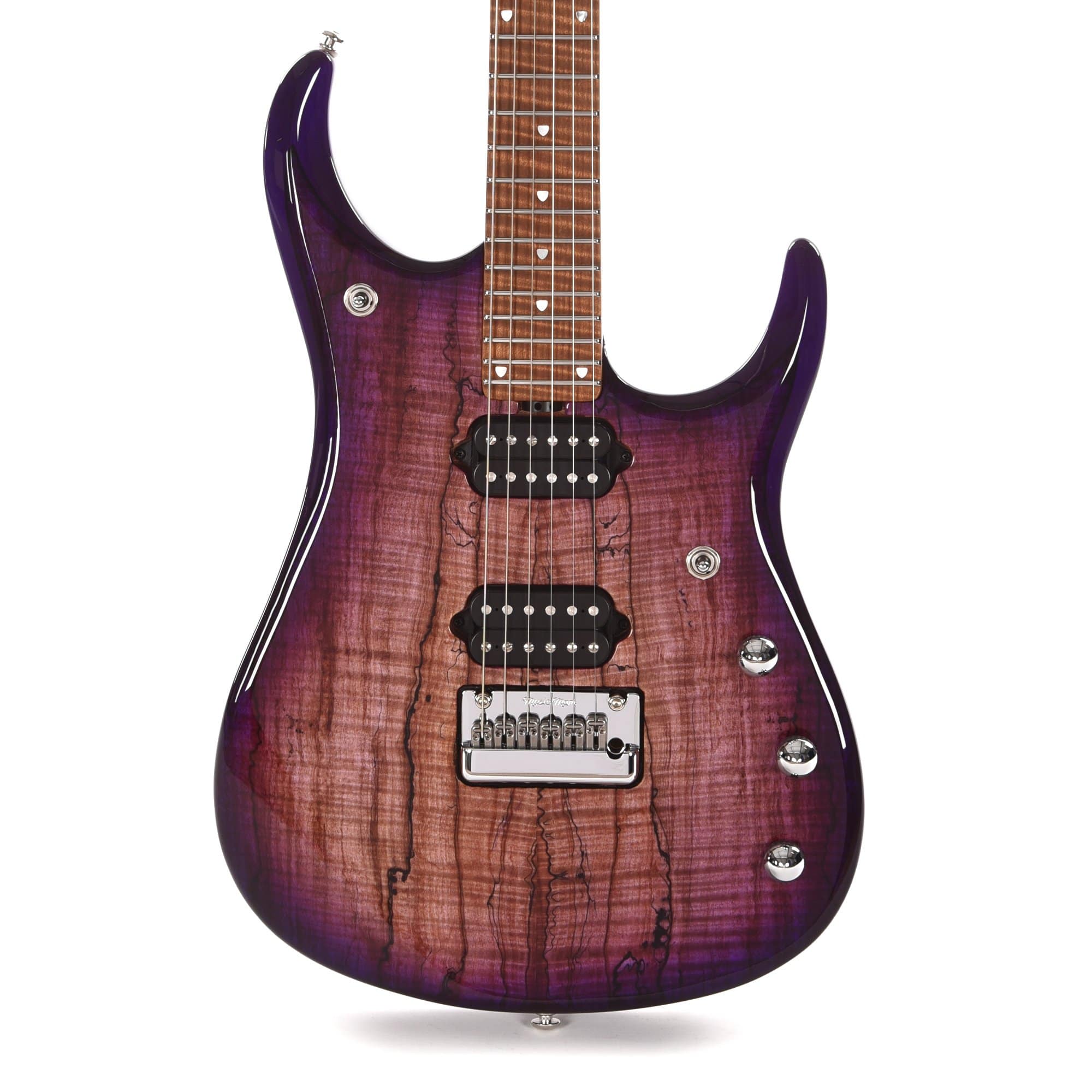 Music Man BFR JP15 Purple Sunset Spalted Roasted Figured Maple Neck Electric Guitars / Solid Body