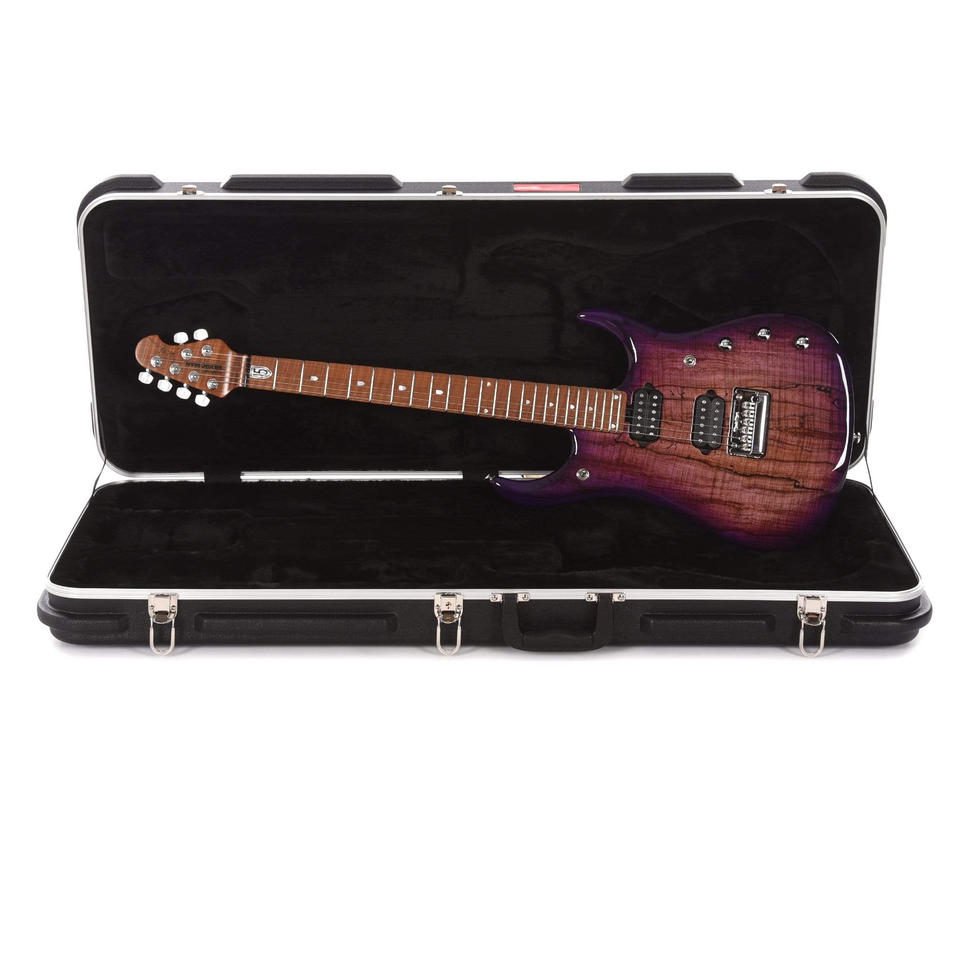 Music Man BFR JP15 Purple Sunset Spalted Roasted Figured Maple Neck Electric Guitars / Solid Body