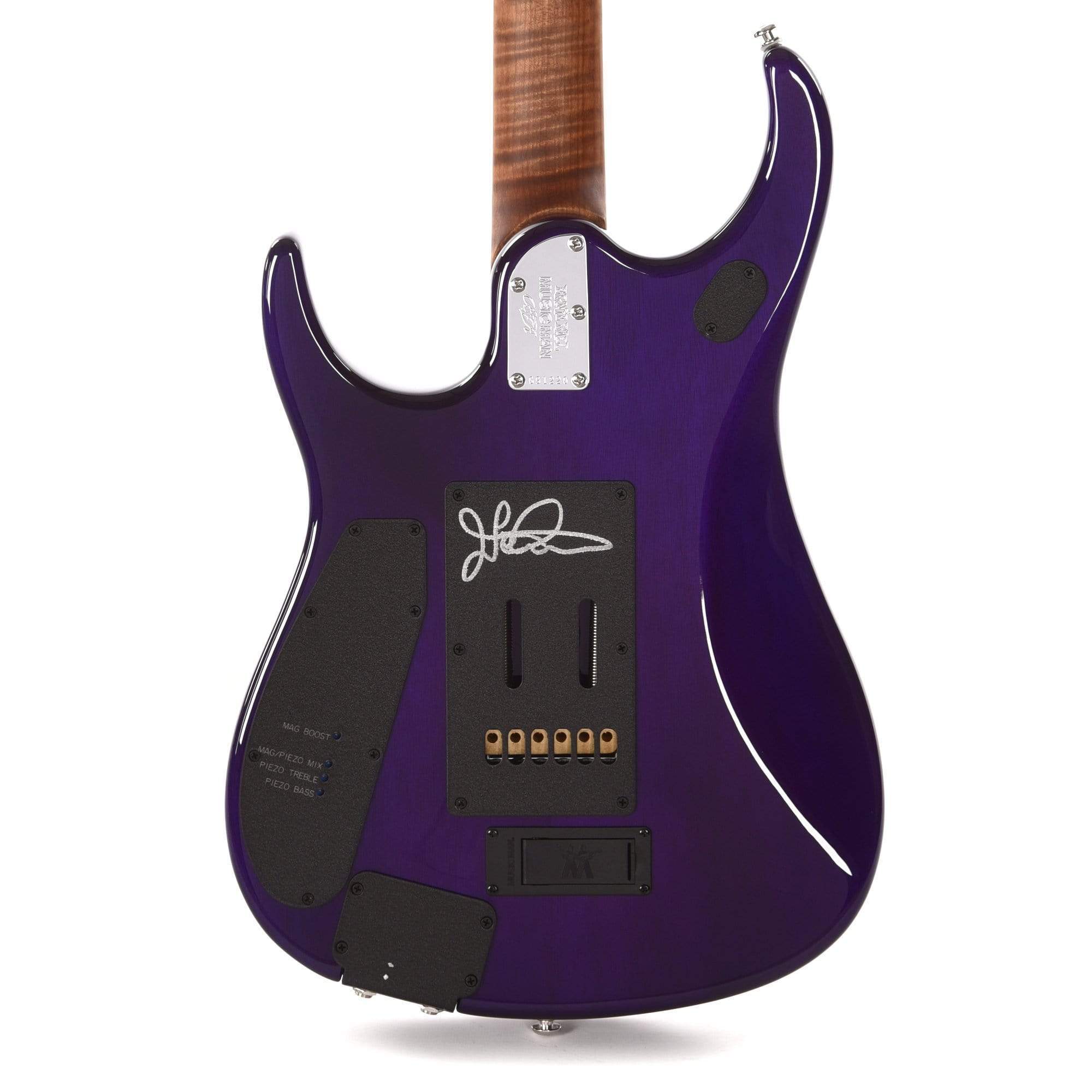 Music Man BFR JP15 Purple Sunset Spalted Roasted Figured Maple Neck Electric Guitars / Solid Body