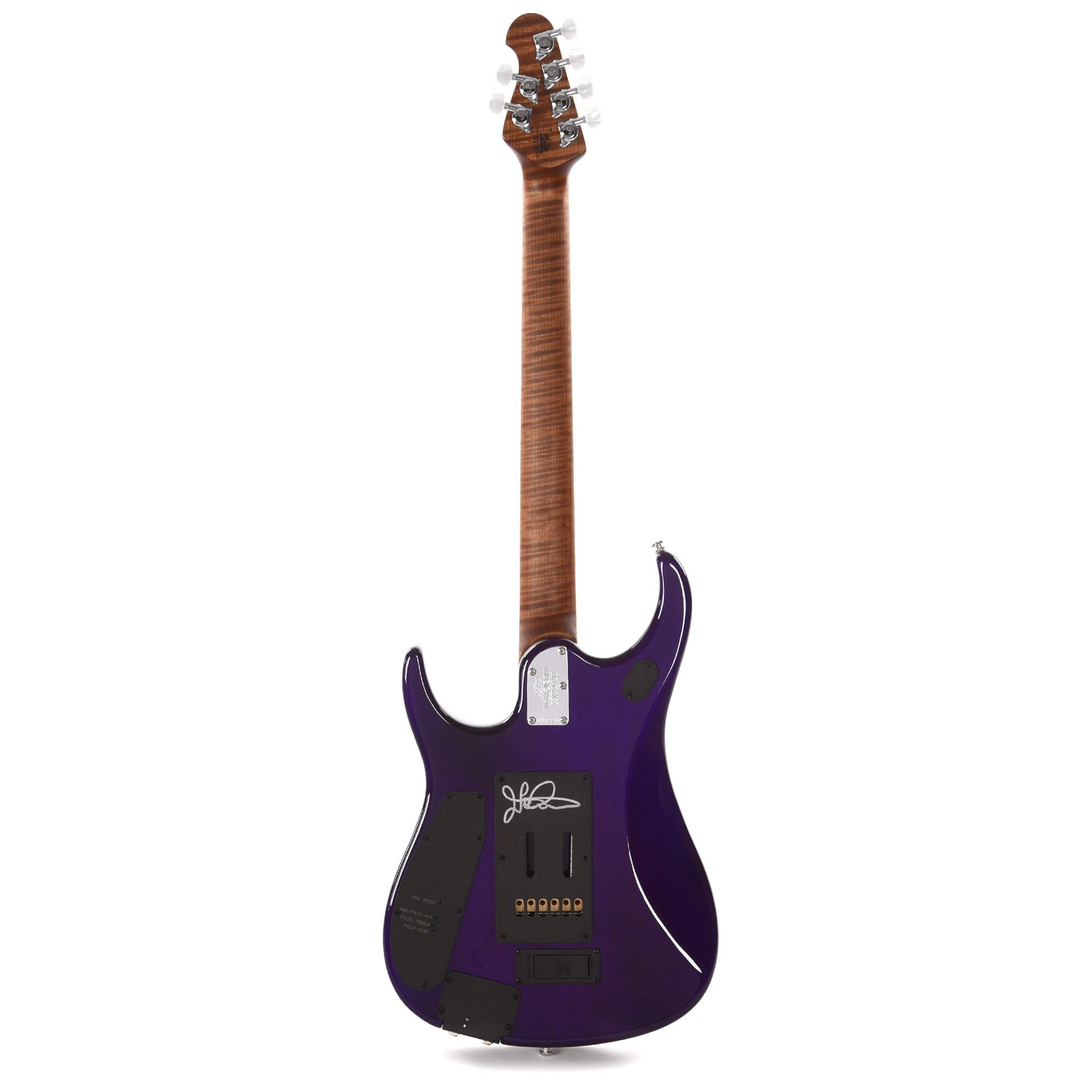 Music Man BFR JP15 Purple Sunset Spalted Roasted Figured Maple Neck Electric Guitars / Solid Body