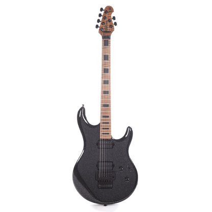 Music Man BFR Luke 3 Floyd HH Classic Black Sparkle w/Roasted Figured Maple Neck Electric Guitars / Solid Body