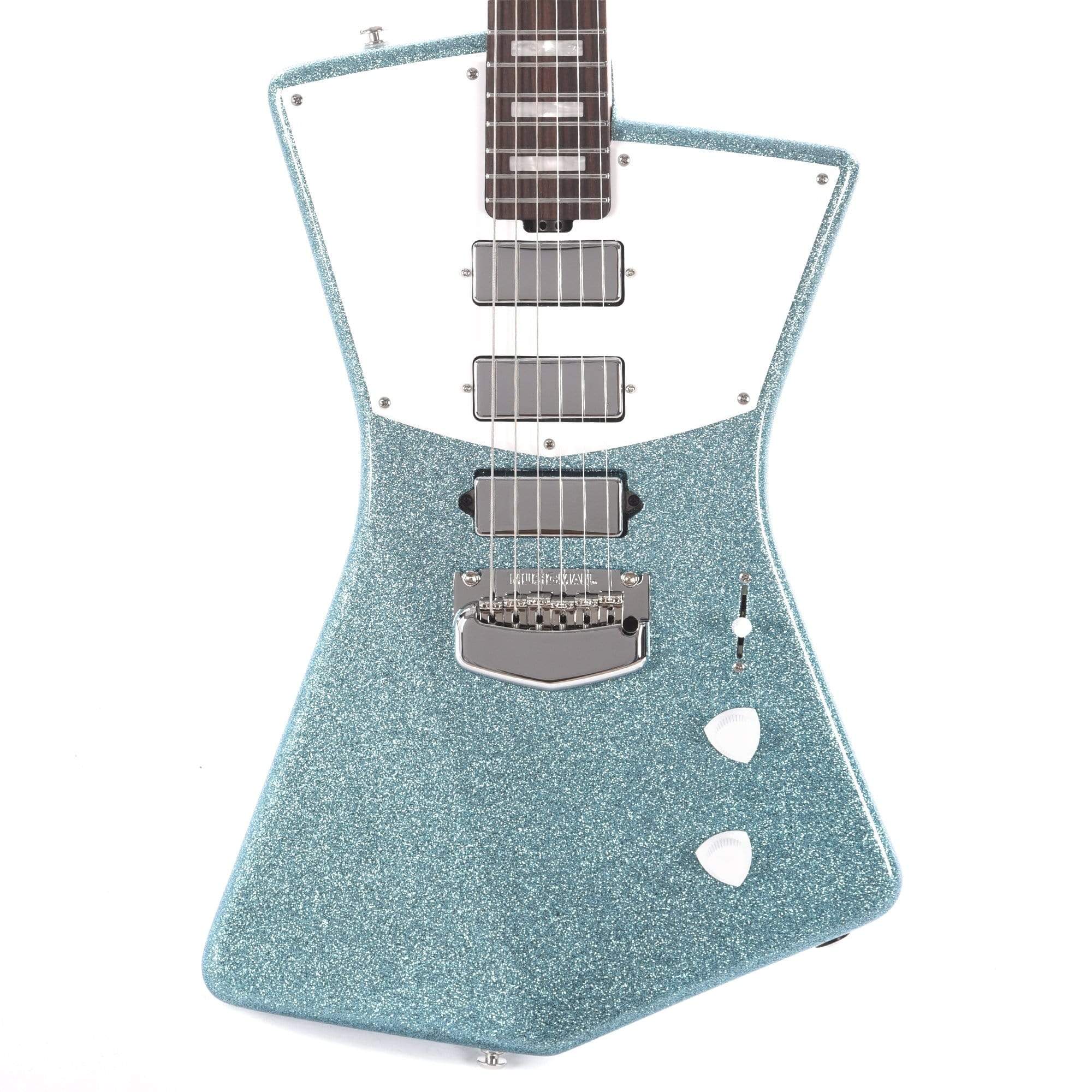 Music Man BFR St Vincent HHH Turquoise Crush w/White Pickguard Electric Guitars / Solid Body