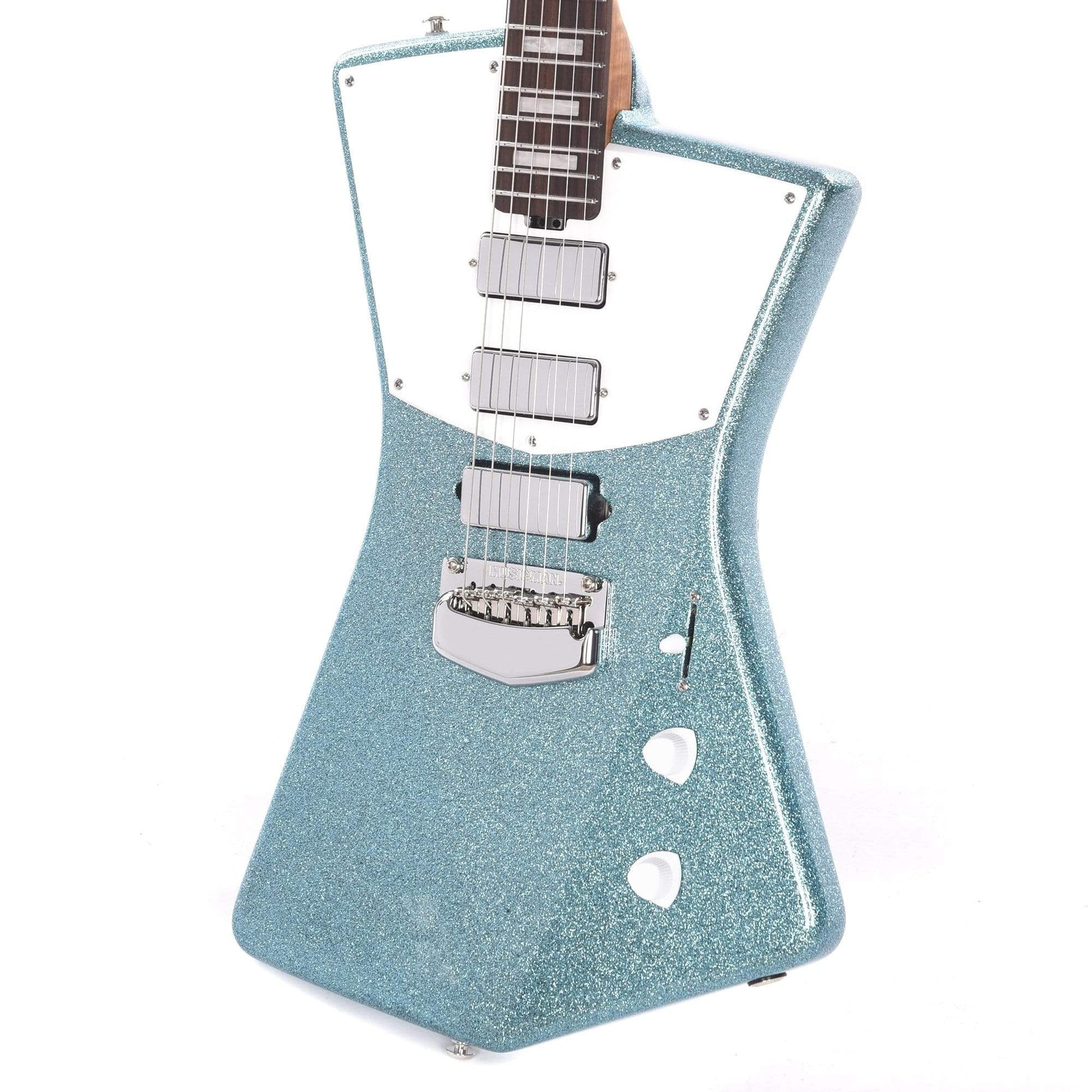 Music Man BFR St Vincent HHH Turquoise Crush w/White Pickguard Electric Guitars / Solid Body