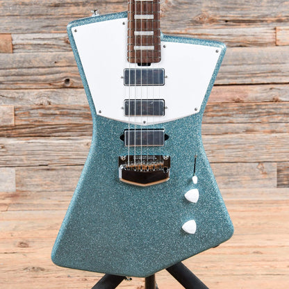 Music Man BFR St Vincent HHH Turquoise Crush w/White Pickguard Electric Guitars / Solid Body