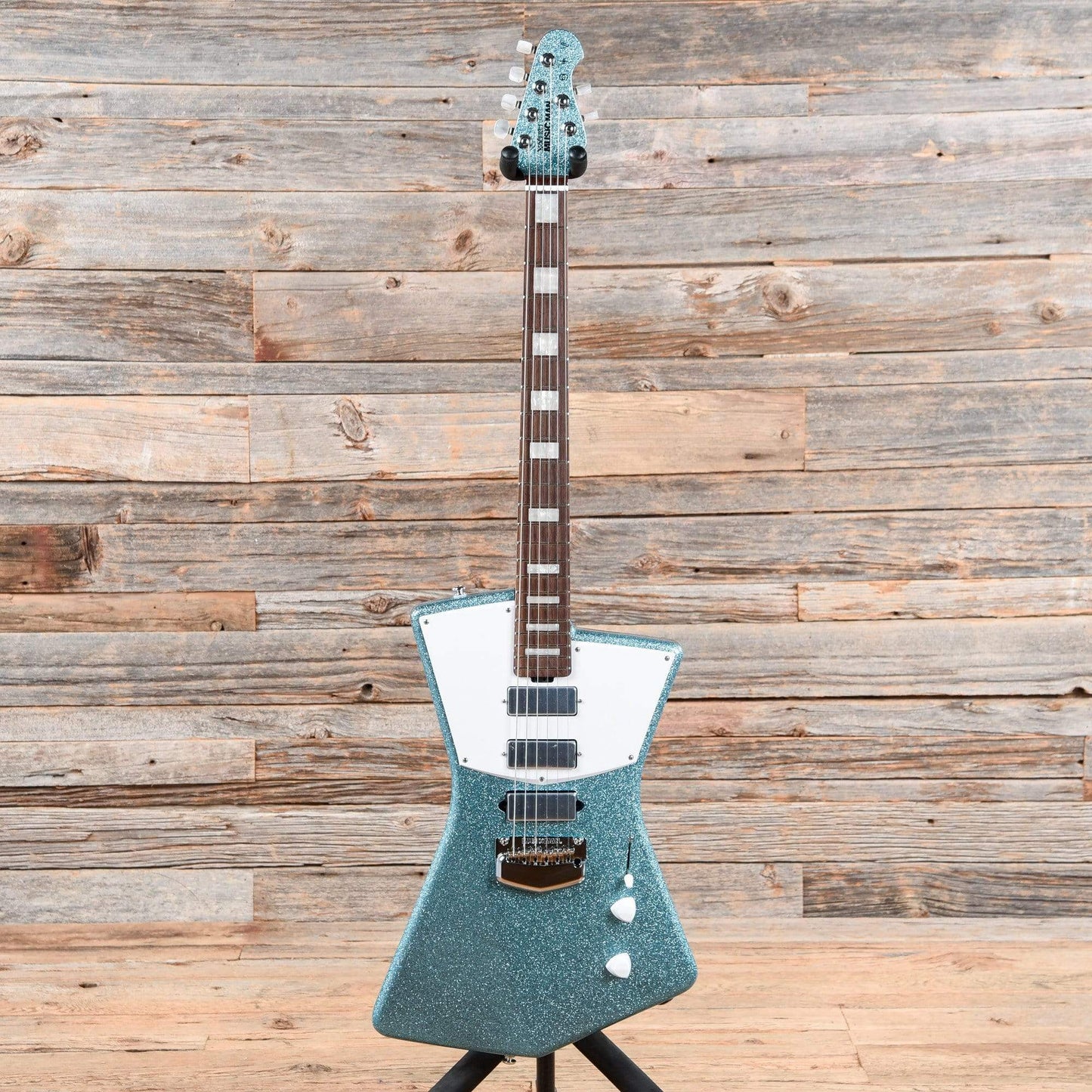 Music Man BFR St Vincent HHH Turquoise Crush w/White Pickguard Electric Guitars / Solid Body