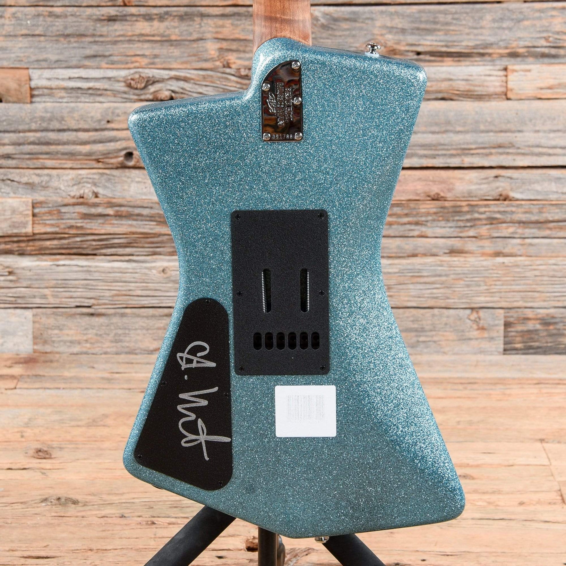 Music Man BFR St Vincent HHH Turquoise Crush w/White Pickguard Electric Guitars / Solid Body