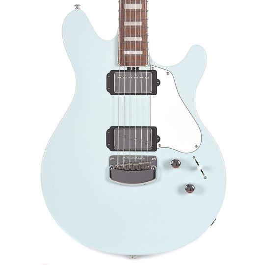 Music Man BFR Valentine Baby Blue w/Painted Headstock Electric Guitars / Solid Body