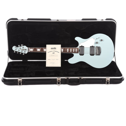 Music Man BFR Valentine Baby Blue w/Painted Headstock Electric Guitars / Solid Body