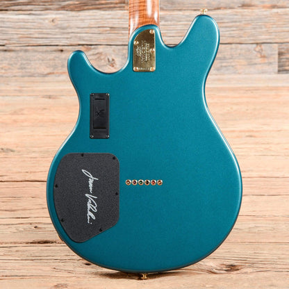 Music Man BFR Valentine Pine Green w/Gold Hardware & Painted Headstock Electric Guitars / Solid Body