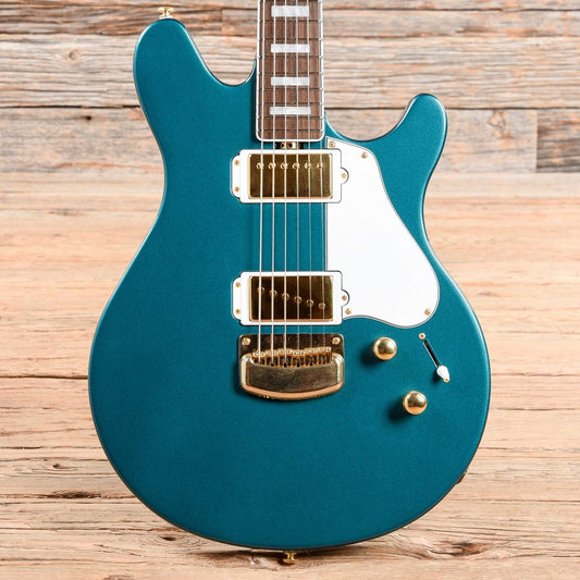 Music Man BFR Valentine Pine Green w/Gold Hardware & Painted Headstock Electric Guitars / Solid Body