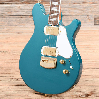 Music Man BFR Valentine Pine Green w/Gold Hardware & Painted Headstock Electric Guitars / Solid Body