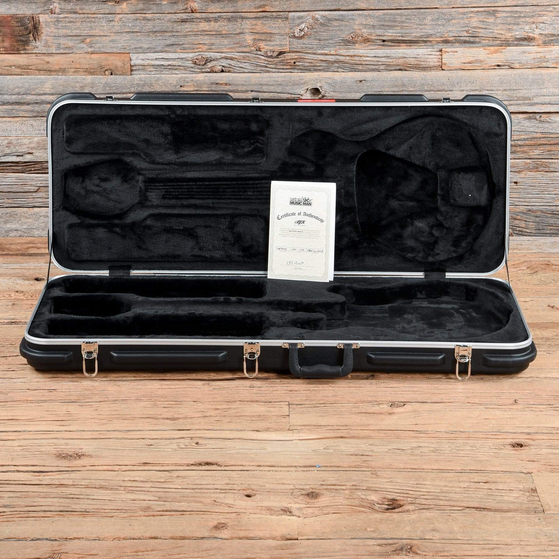 Music Man BFR Valentine Pine Green w/Gold Hardware & Painted Headstock Electric Guitars / Solid Body