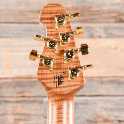 Music Man BFR Valentine Pine Green w/Gold Hardware & Painted Headstock Electric Guitars / Solid Body