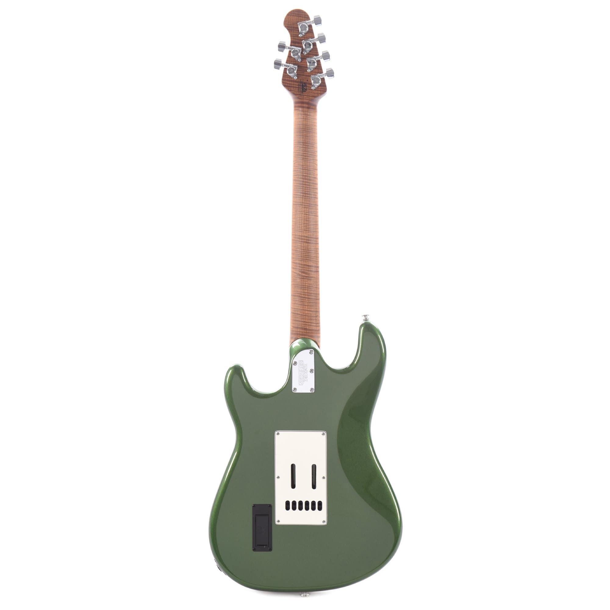Music Man Cutlass HSS Trem Charging Green w/Roasted Figured Maple Neck & Parchment Pickguard Electric Guitars / Solid Body