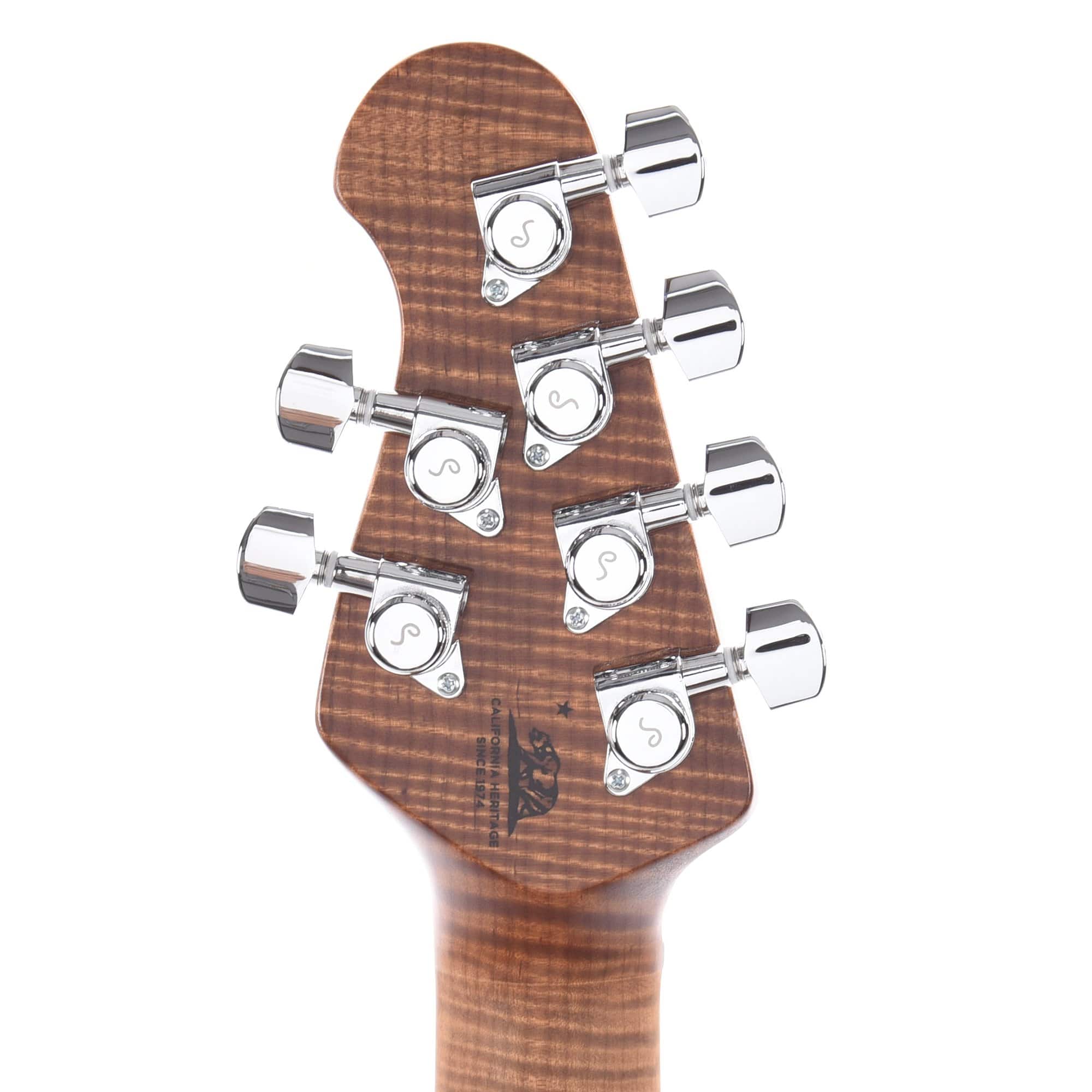 Music Man Cutlass HSS Trem Charging Green w/Roasted Figured Maple Neck & Parchment Pickguard Electric Guitars / Solid Body