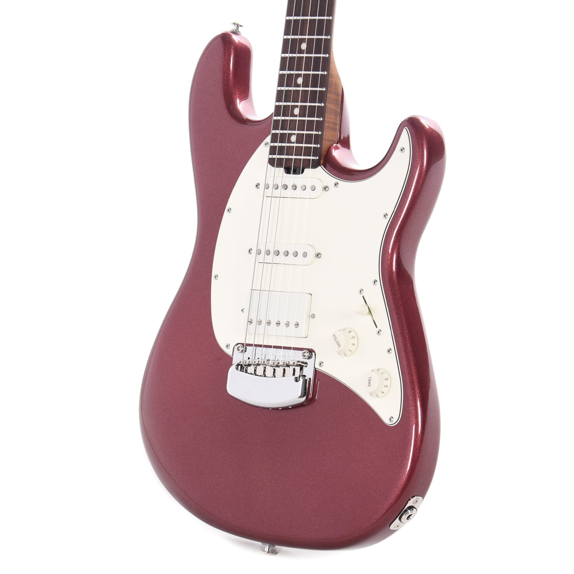 Music Man Cutlass HSS Trem Maroon Mist w/Parchment Pickguard Electric Guitars / Solid Body