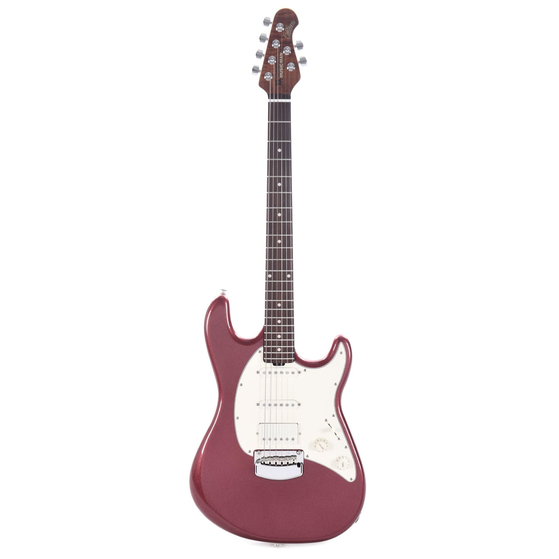 Music Man Cutlass HSS Trem Maroon Mist w/Parchment Pickguard Electric Guitars / Solid Body