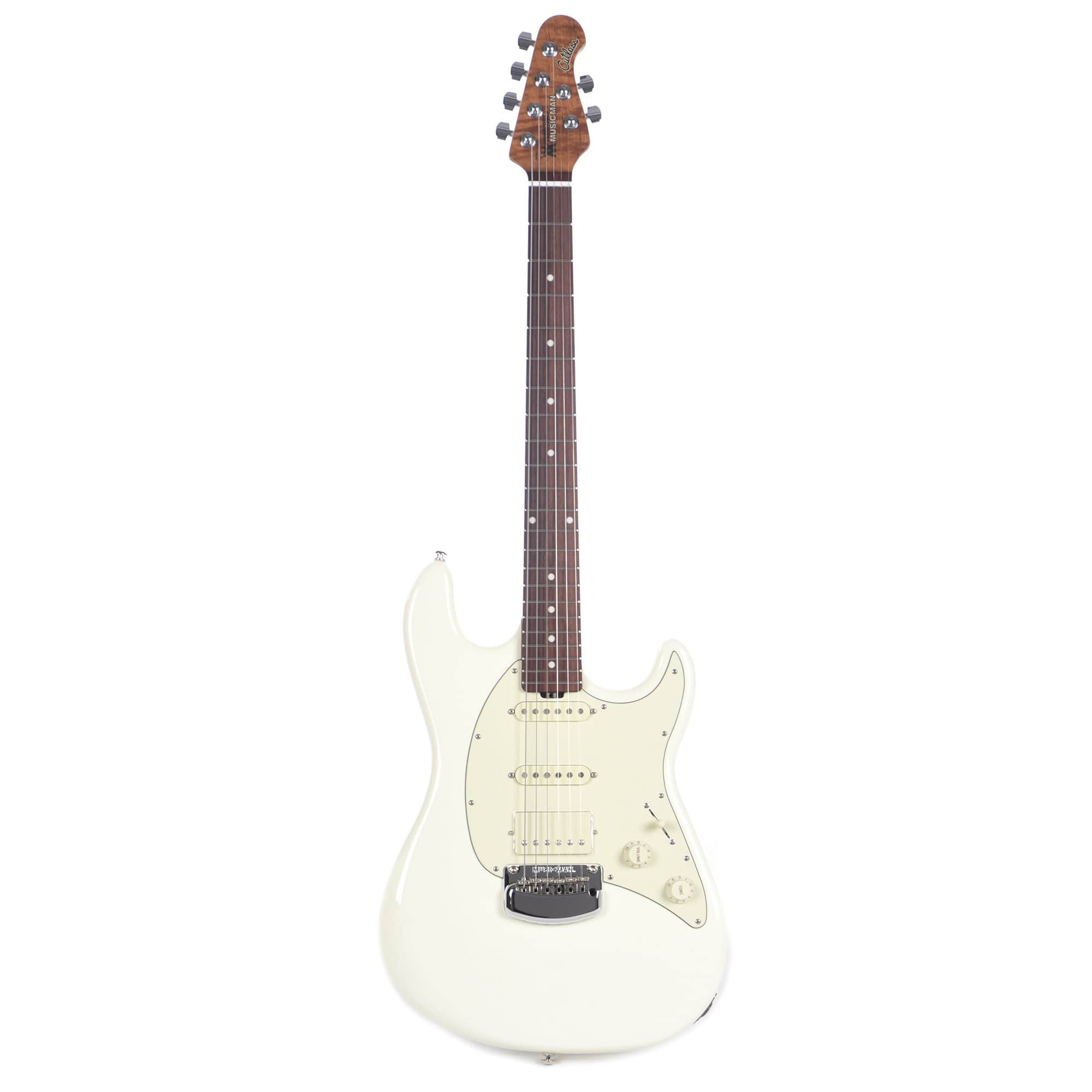 Music Man Cutlass RS HSS Trem Ivory White Electric Guitars / Solid Body