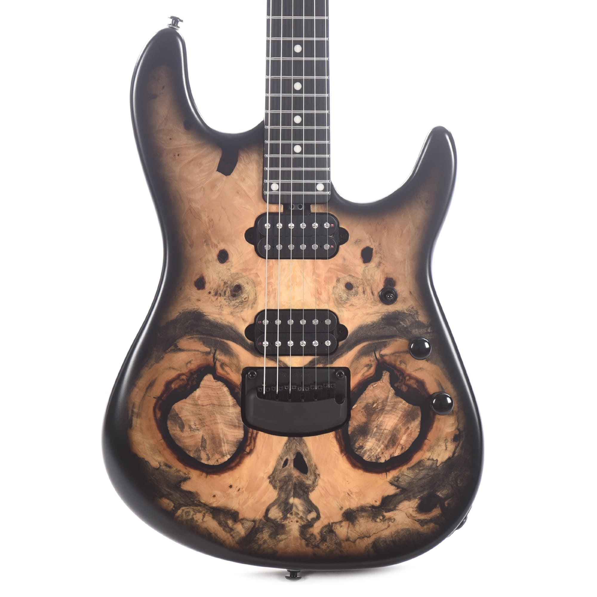 Music Man Jason Richardson Cutlass HH Trem Buckeye Burl Top w/Roasted Maple Neck & Black Hardware Electric Guitars / Solid Body